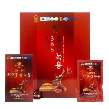 Nước Hồng Sâm Nhung Hươu Linh Chi Hộp 60 Gói